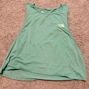North Face Women’s Turquoise Key Hole Backing Tank Top, Size Small